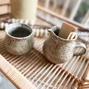 Vintage Cream + Sugar Serveware